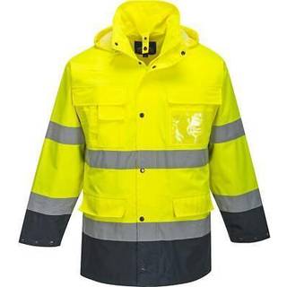 Hi-Vis Lite 3-1 Jakke - Orange/Marine (Størrelse: L)