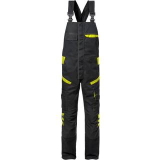 Fristads 129486 Overalls 1555 / Arbejdsoveralls Sort/Hi-Vis gul C152