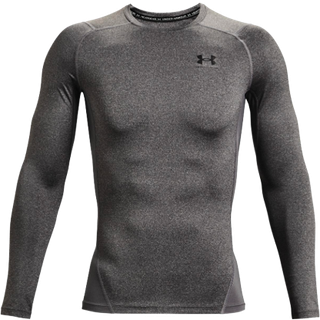 T-shirt Under Armour Hg Armour Comp LS Carbon Heather/ Black XXL - Black - XXL