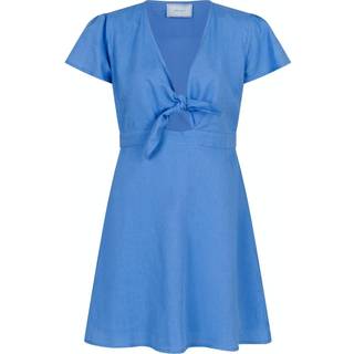 Diara Linen Kjole, Dusty Blue, 34