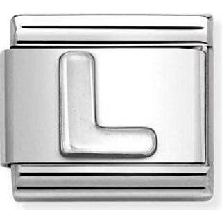 Nomination Oxidised Silver Letter Charm - Letter L