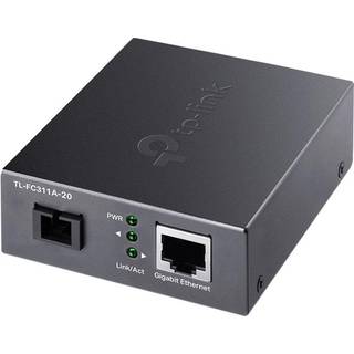TP-Link TL-FC311A-20 netværksomformer til medie 1000 Mbit/s Enkeltilstand Sort