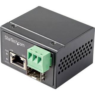 StarTech.com PoE+ Industrial Fiber to Ethernet Media Converter 30W