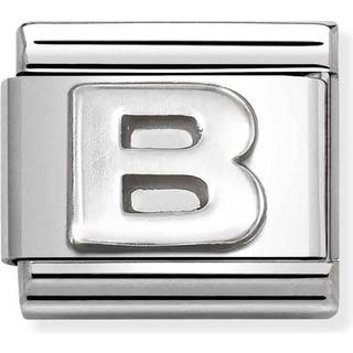 Nomination Oxidised Silver Letter Charm - Letter B