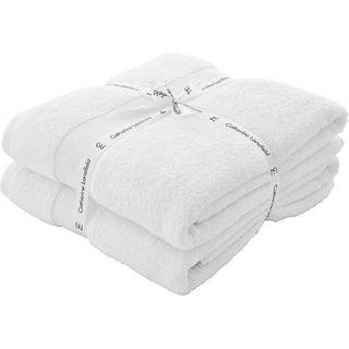 Catherine Lansfield Catherine Lansfield Set of 2 White Anti-Bacterial 100% Cotton Towels