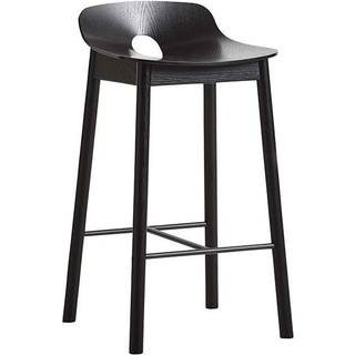 Woud Mono Barstol 65 cm Sort Asketræ