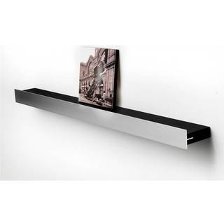 Hoigaard GH-68 gallerihylde, L68 cm, lakeret sort og alu