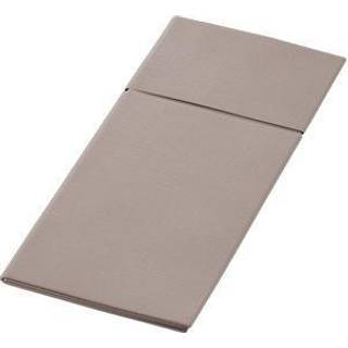 DUNI DUNILETTO Servietlomme 40x48 cm Greige 184 stk (187566)