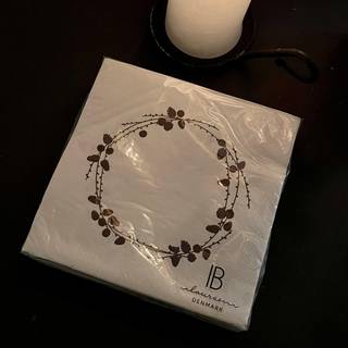 Ib Laursen - 50 stk serviet m/ lærkegrene
