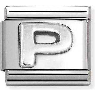Nomination Oxidised Silver Letter Charm - Letter P