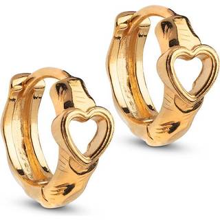 Enamel - Kajsa Hoops i forgyldt sølv med hjerte**