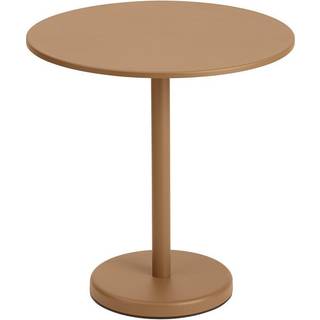 Muuto Linear Steel Café Havebord Brændt Orange Ø70