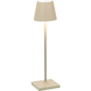 Zafferano Poldina mikro genopladelig lampe IP65 sand