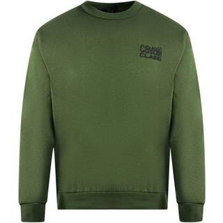 Cavalli Class Green Polyester Sweater