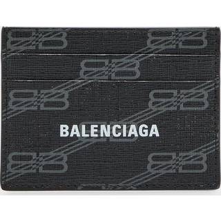 Balenciaga - Logo-Print Coated-Canvas Cardholder - Men - Black