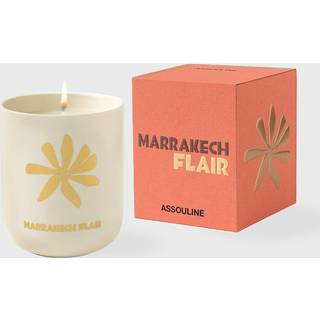 Assouline Candlelight And Scents - 'Marrakech Flair' travel candle in Orange Porcelain, Wax