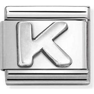 Nomination Oxidised Silver Letter Charm - Letter K