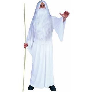 M?nds hvide troldkostume o/s