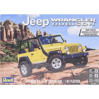 Revell USA LLC Plastic Model Kit Jeep Wrangler Rubicon 12 år gammel og op gul