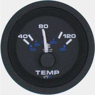 Vandtemperaturmåler Veethree Black Premier, dugfri, Ø52 mm, 12 V, VDO, 22 - 450 Ω, sort, 40 - 120 °C