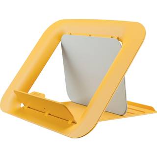 Leitz Ergo Cosy justerbar laptop stand, 80% recirkuleret plast varm gul