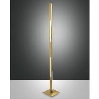 LED-gulvlampe Ling, messing, højde 165 cm, dæmpbar, metal
