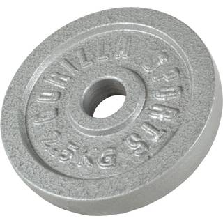 Gorilla Sports Vægtskiver JERN Sølv Vægt 2,5 kg