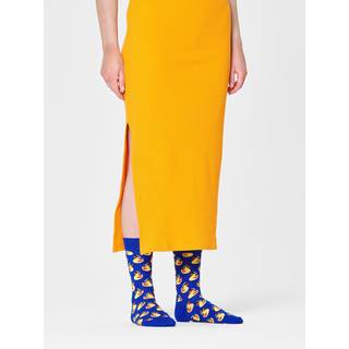 Navy Rubber Duck Crew Sock - Blue, Yellow, Black, Orange - 47-51