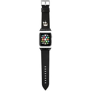 Karl Lagerfeld Saffiano-rem (ur 41/40/38 mm) - Sort