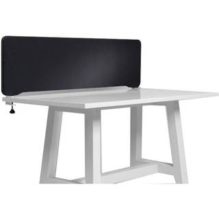 Lintex Edge Table bordskærmvæg 200x40cm sort med sort liste