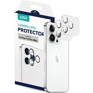 iPhone 14 Pro / 14 Pro Max ESR Beskyttelsesglas til Kameralinse - Gennemsigtig / Sort