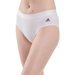 Adidas Solid Cotton Bikini Style Brief - White - Large