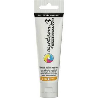 Daler-Rowney System3 Heavy Body akrylfarve 59 ml – Cadmium Yellow Deep Hue 618