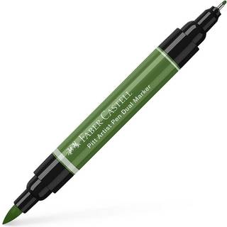 Faber-Castell PITT Artist Pen Dual Marker – Permanent green olive 167
