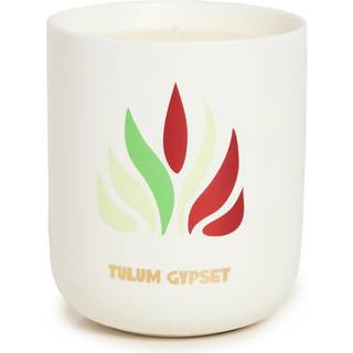 Assouline Candlelight And Scents - 'Tulum Gypset' travel candle in Green Porcelain, Wax
