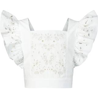 ChloÃ© Kids Embroidered cotton top - white - Y 12