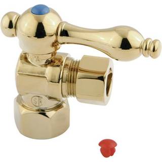 Kingston Brass CC44402 1/2 """" IPS 1/2 """" O.D. Komprimeringsvinkelafbrydelsesventil poleret messing
