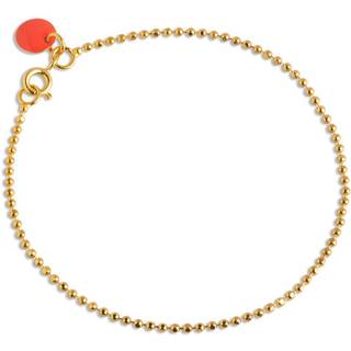 Enamel Ball Chain Green Armbånd 18 kt. Forgyldt Sølv B16G-Green - Dame - 925 Sterling Silver