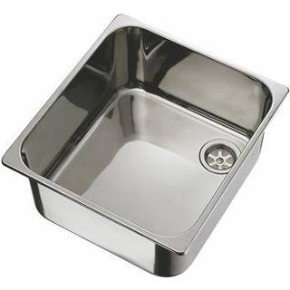 Vask båt, rektangulær, 350 x 325 mm, rustfrit stål, sølv