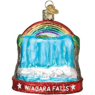 Old World Christmas Niagara Falls Glass blæst ornamenter til juletræ