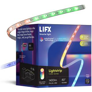 LIFX Lysstrimmel med farvezoner Wi‑Fi Smart LED-lysstrimmel i fuld farve w