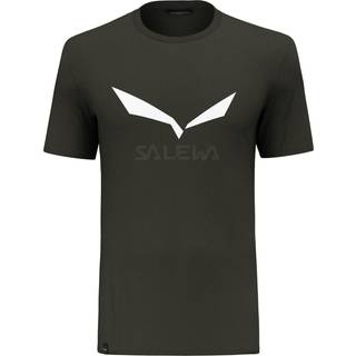 Salewa Solidlogo Dry T-Shirt Funktionsshirt Herrer størrelse 48 - M farve olivengrøn