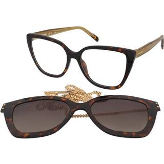 Missoni Kvinde MIS 0133/CS 086/LA Optiske stel Plast Havana Brun Firkantet Polariseret Clip-on