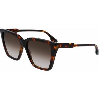 Victoria Beckham Kvinde VB655S 234 Solbriller Acetat Havana Brun Firkantet Normal Fotokromatisk