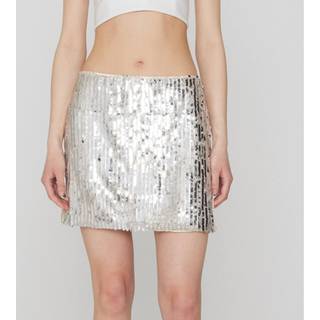 Rotate Sequined miniskirt - silver - XL