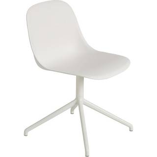 Muuto Fiber Spisebordsstol med Swivel Base Hvid