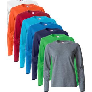 Clique 29034 Basic-T L/S Ladies tyrkis L