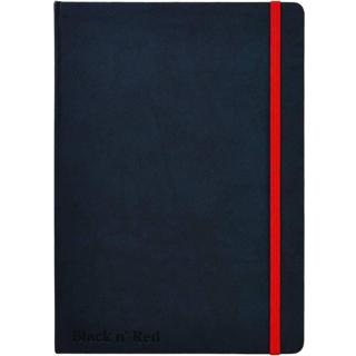 Oxford Black n'Red Business Hard Cover notesbog A5 linieret sort