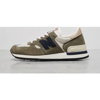 New Balance Mænd MADE in USA 990 i Grå/Blå læder, Størrelse 44