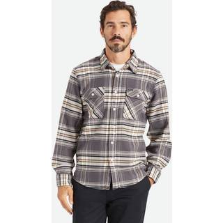 Brixton Bowery Stretch Langærmet Skjorte X Flannel Koksgrå